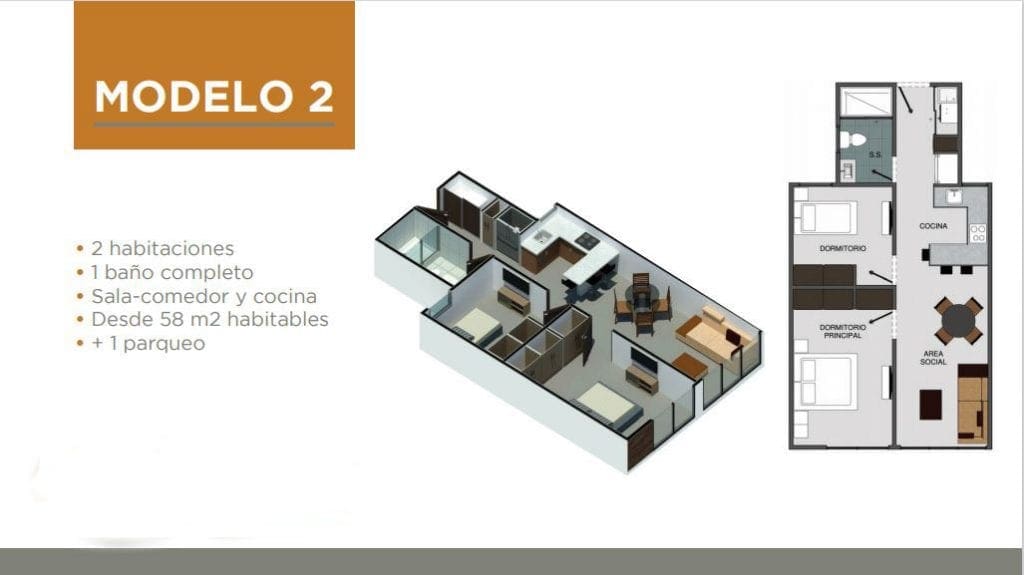 VENTA DE APARTAMENTO EN SAN PEDRO MONTES DE OCA PARA ESTRENAR NOJ473