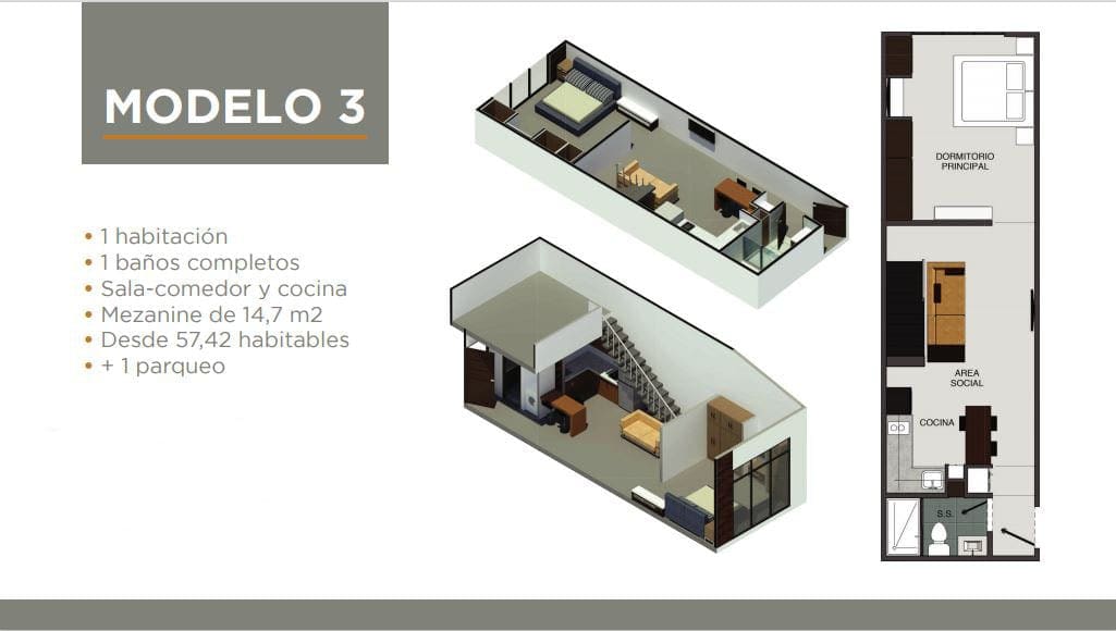 VENTA DE APARTAMENTO EN SAN PEDRO MONTES DE OCA PARA ESTRENAR NOJ473