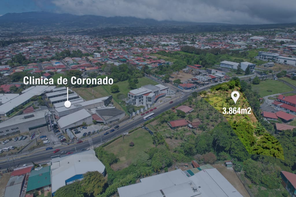 Terreno De 3.864M2  En Coronado Ideal Para Desarrollo Excelente Ubicación Vistas A Las Montañas Y Al Valle Hcr39