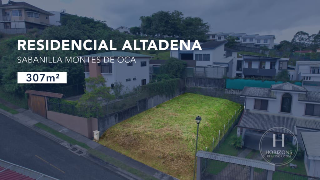 Lote De 307M2  Disponible En Residencial Altadena Sabanilla Montes De Oca Nja1315