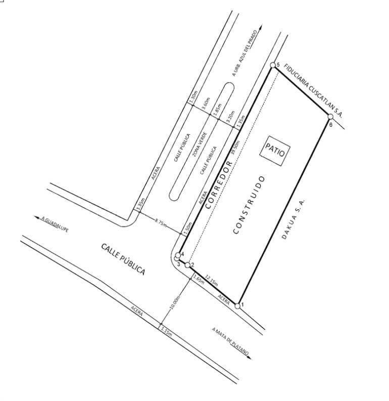 Lote de 562 m² en Carmen de Guadalupe, Uso de Suelo Mixto con Alto Potencial Comercial o para Desarrollo de Apartamentos noj1139jb