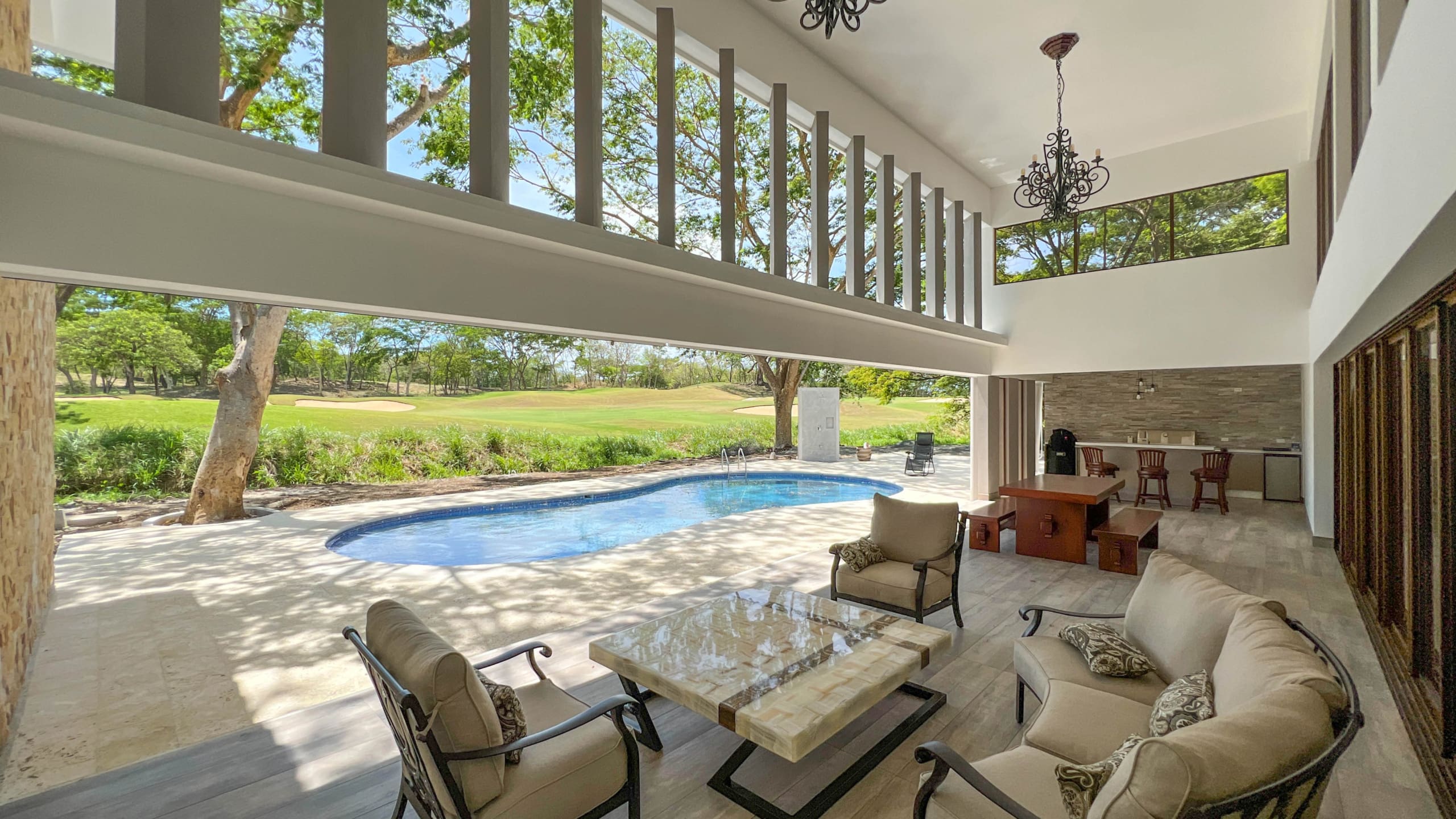 Indoor-Outdoor Living On A Guanacaste Golf Course