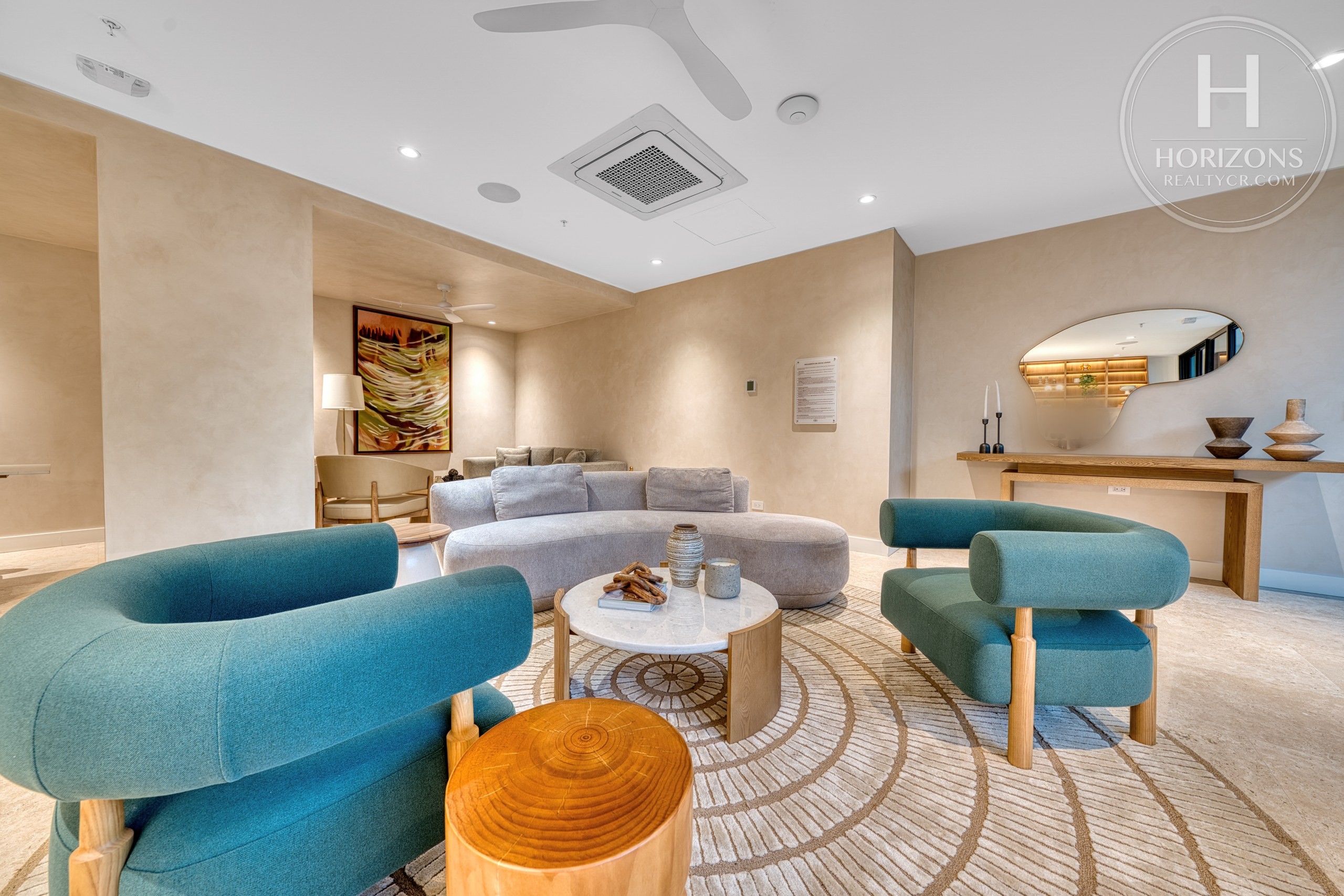 Condominio Parkwood Nunciatura - amenidades - sala lounge de la casa club